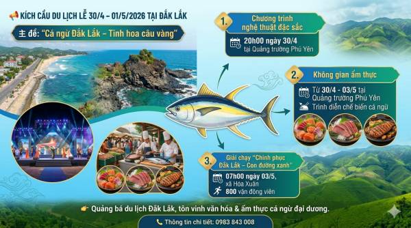 Kích Cầu Du Lịch Lễ 30 tháng 4 và 1 tháng 5 năm 2026 Tại Đắk Lắk